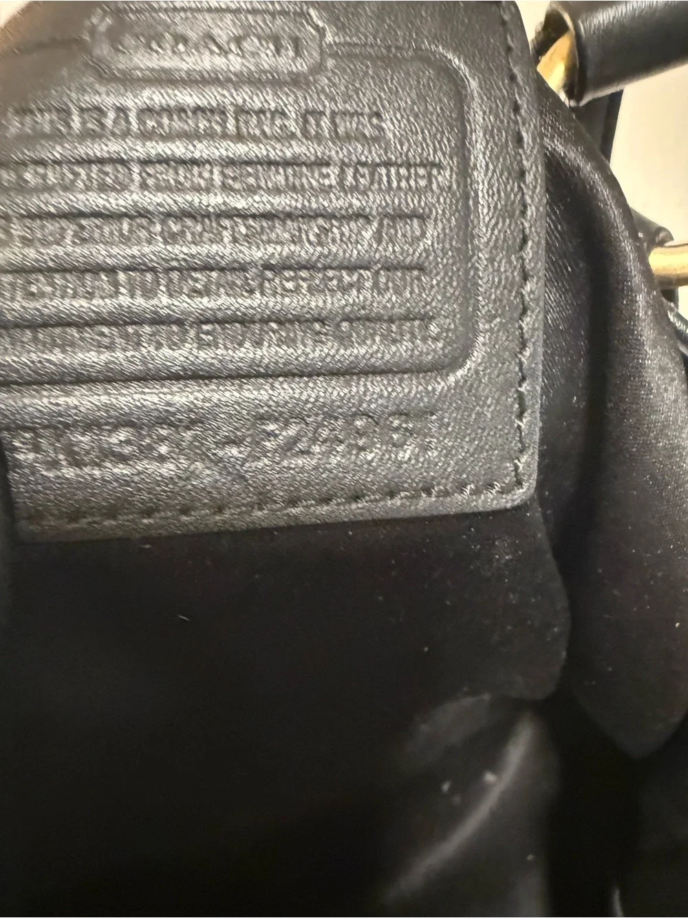Coach SoHo Tote Leather Shoulder Tote with Gold Hardware